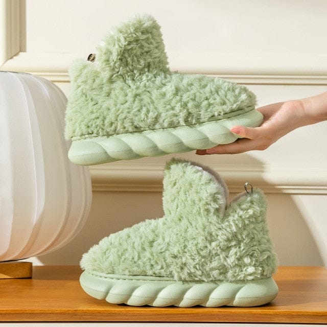 Plush Winter Slippers for Women – Cozy & Non-Slip Comfort