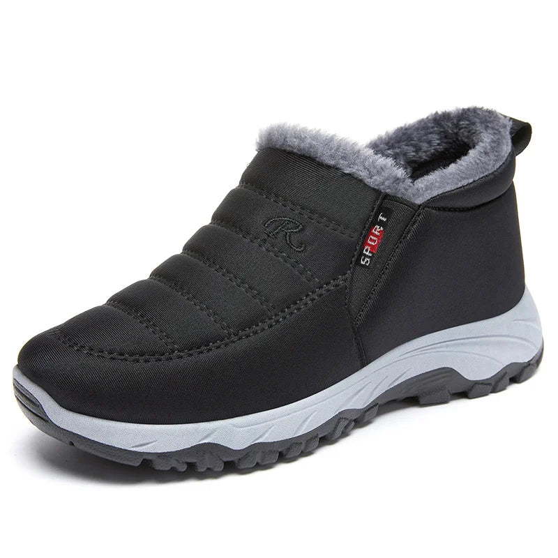 Quilted Waterproof Winter Boots for Women – Cozy & Stylish Slip-On Design