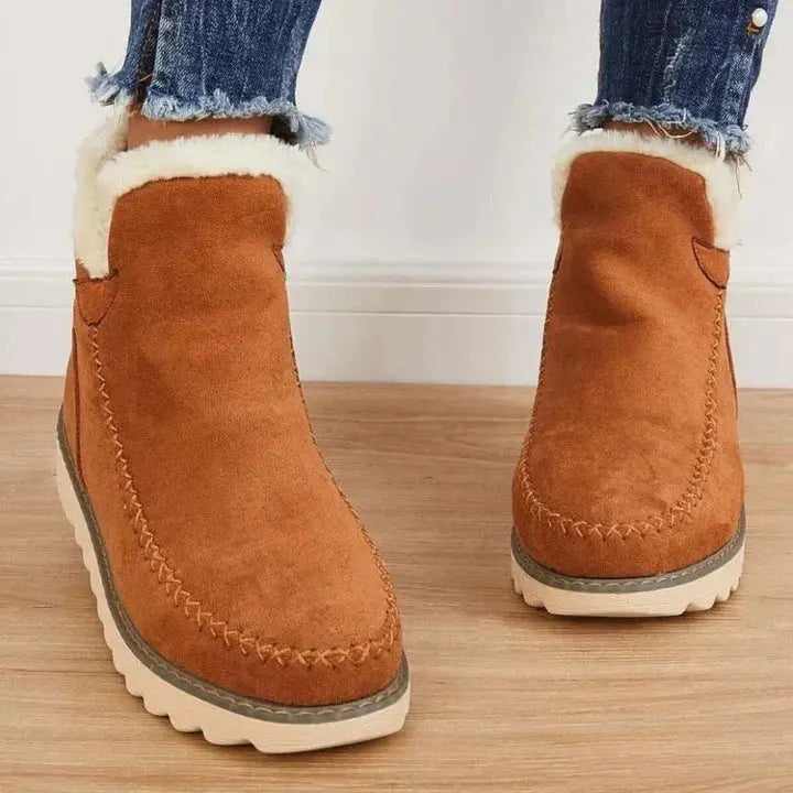 Retro Thick-Soled Snow Boots for Women β Cozy & Stylish Comfort