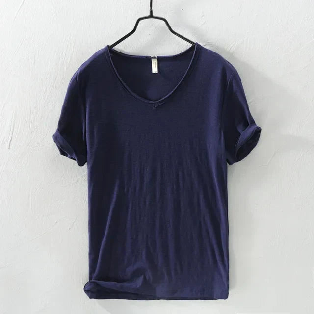 Elias - T-Shirt à Col V pour Hommes – Intemporel & Stylé
