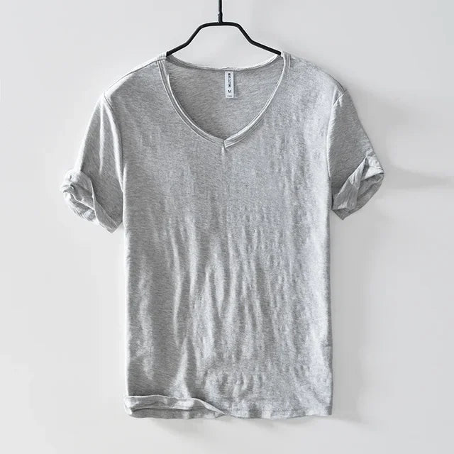 Elias - T-Shirt à Col V pour Hommes – Intemporel & Stylé