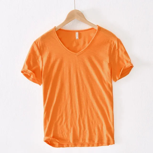 Elias - T-Shirt à Col V pour Hommes – Intemporel & Stylé