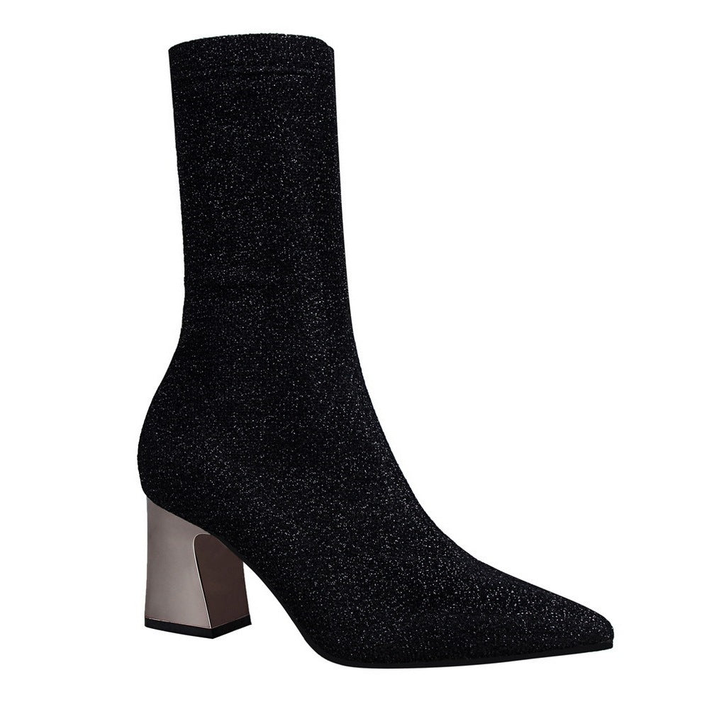 Sequin Ankle Boots for Women – Glamorous & Comfortable