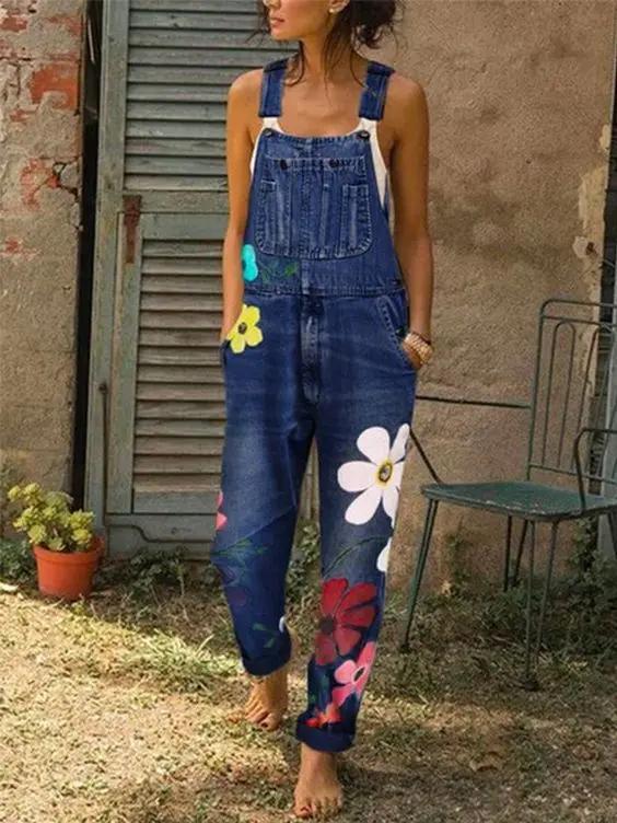 Sleeveless Denim Overalls for Women – Effortless Style & Versatile Fit-Caliboot