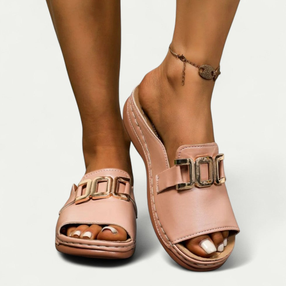 Slip-On Orthopedic Sandals for Women – Chic Comfort & Versatility