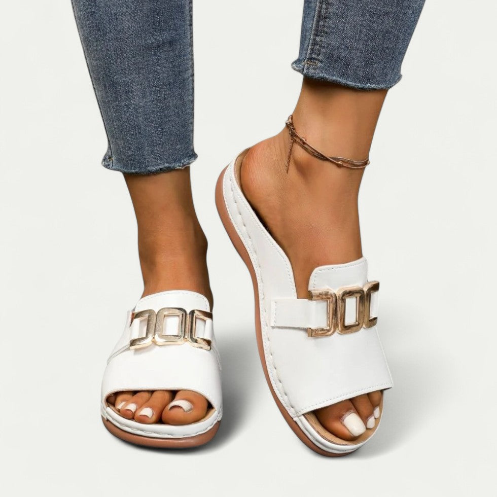 Slip-On Orthopedic Sandals for Women – Chic Comfort & Versatility