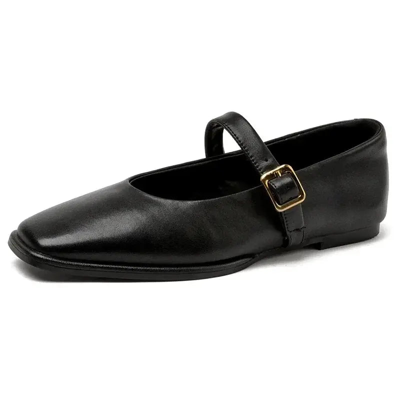 Square Toe Black Ballet Flats for Women β Chic & Comfortable Everyday Style