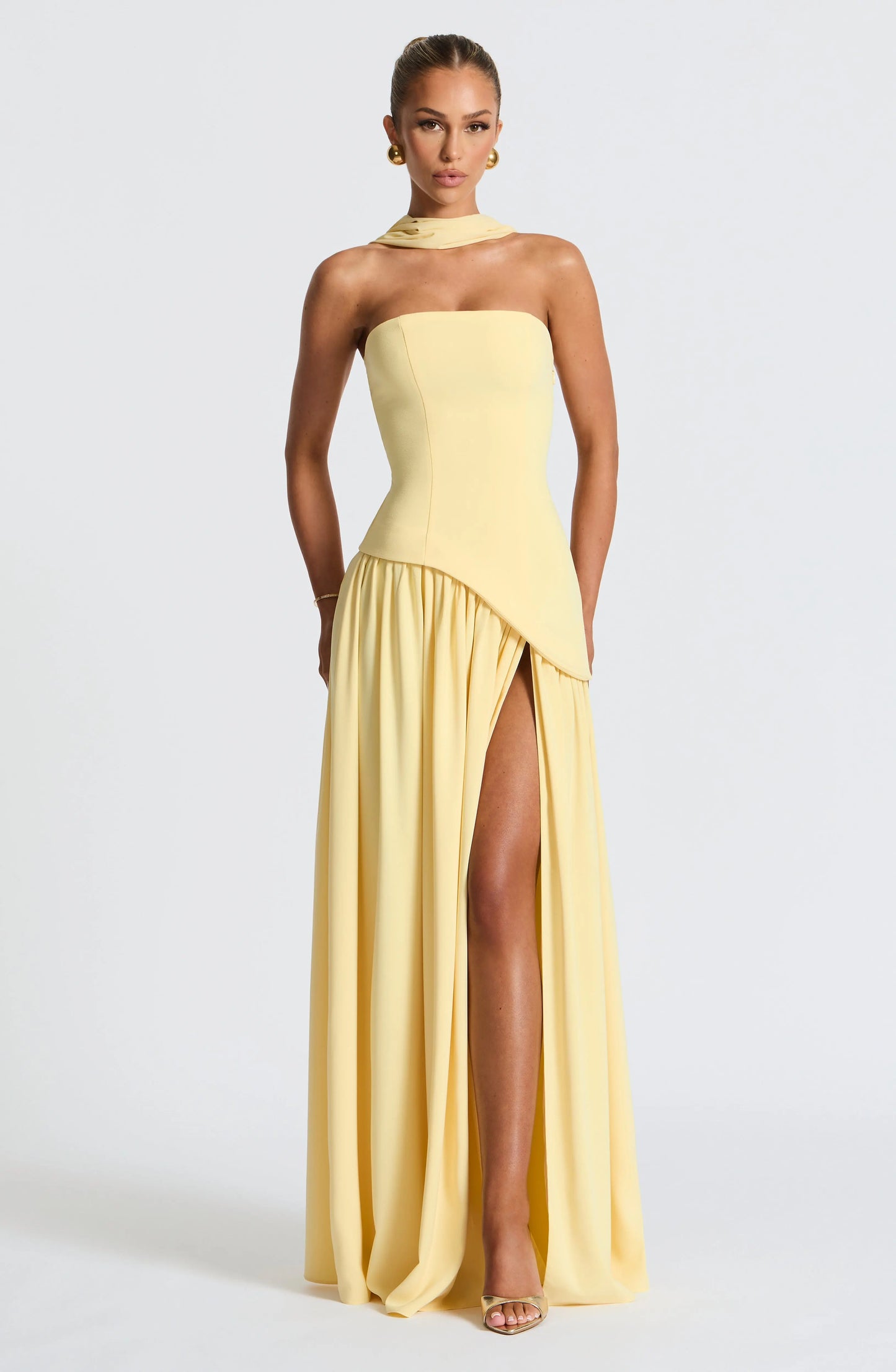 Strapless Maxi Dress for Women – Elegant & Flowing 0