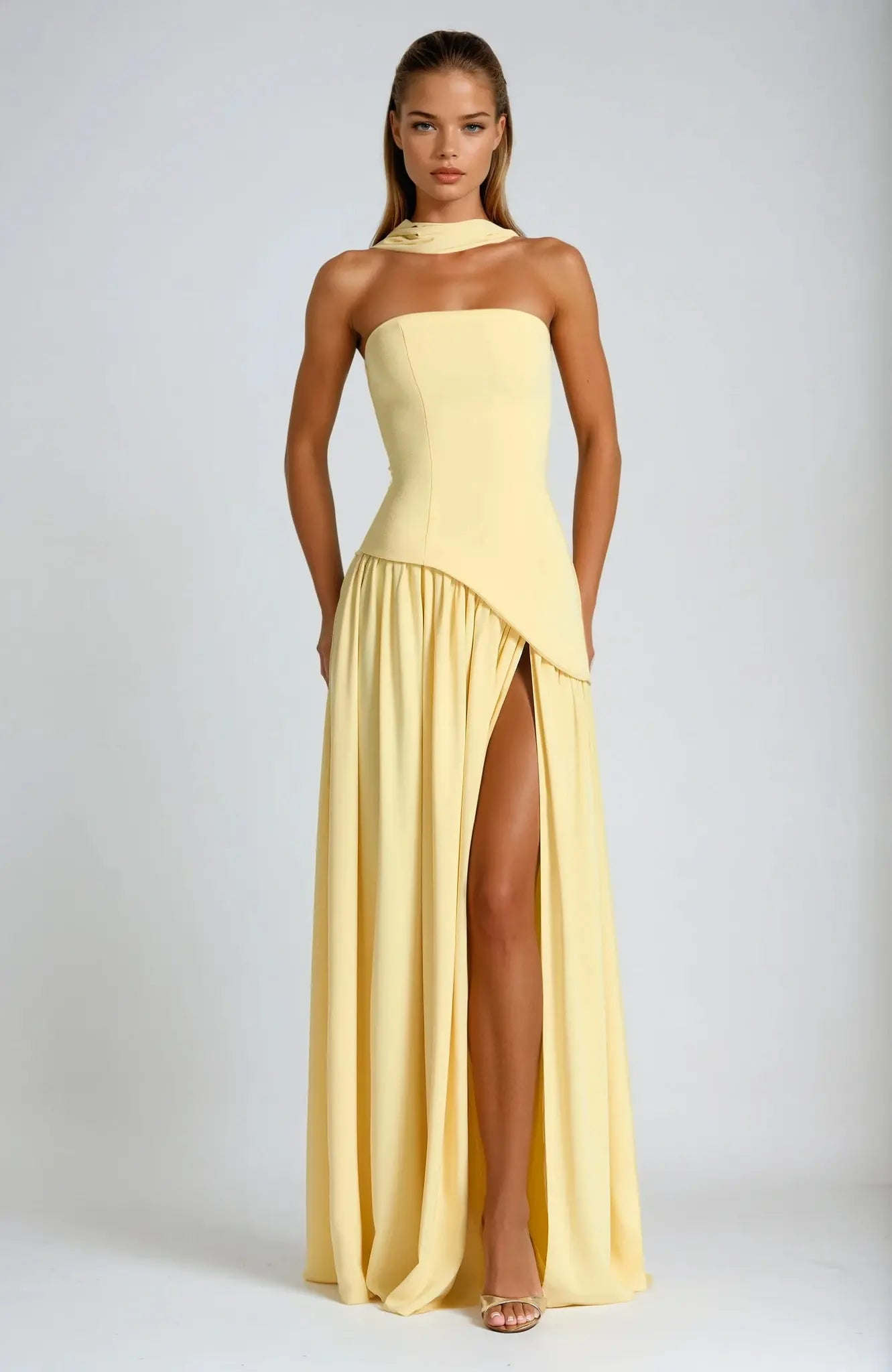Strapless Maxi Dress for Women – Elegant & Flowing 1