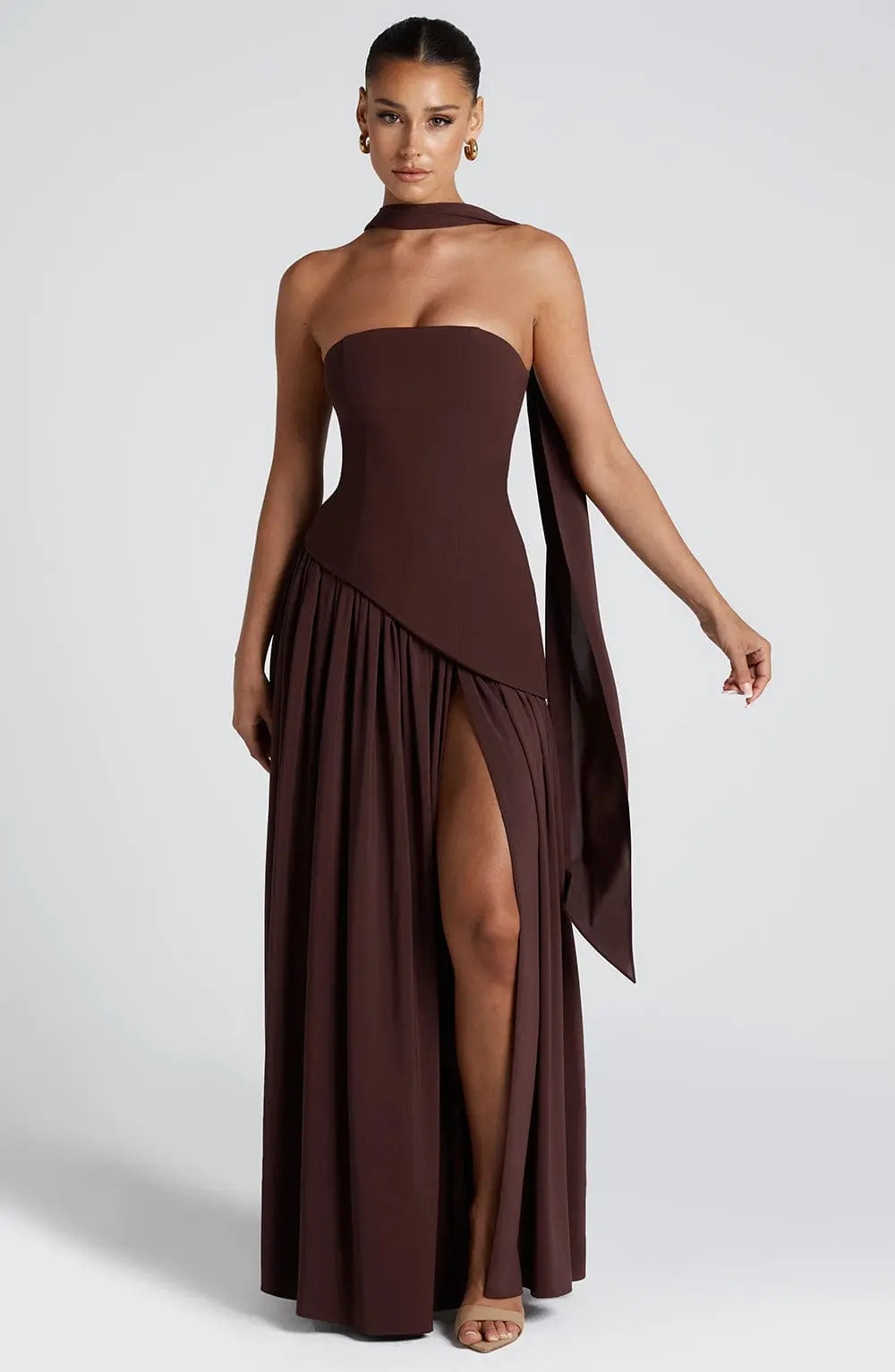 Strapless Maxi Dress for Women – Elegant & Flowing 5