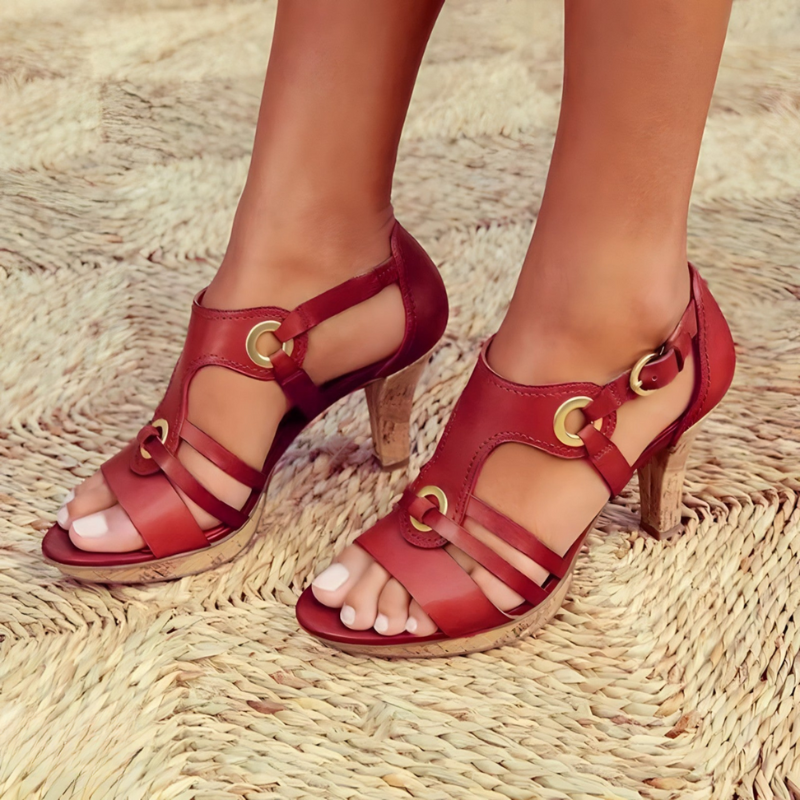 Strappy High-Heeled Sandals for Women – Chic & Elegant Design