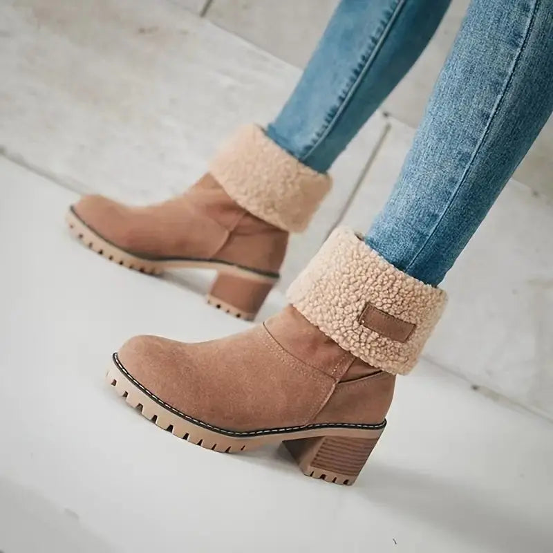 Suede Ankle Boots for Women – Elegant & Comfortable Winter Style