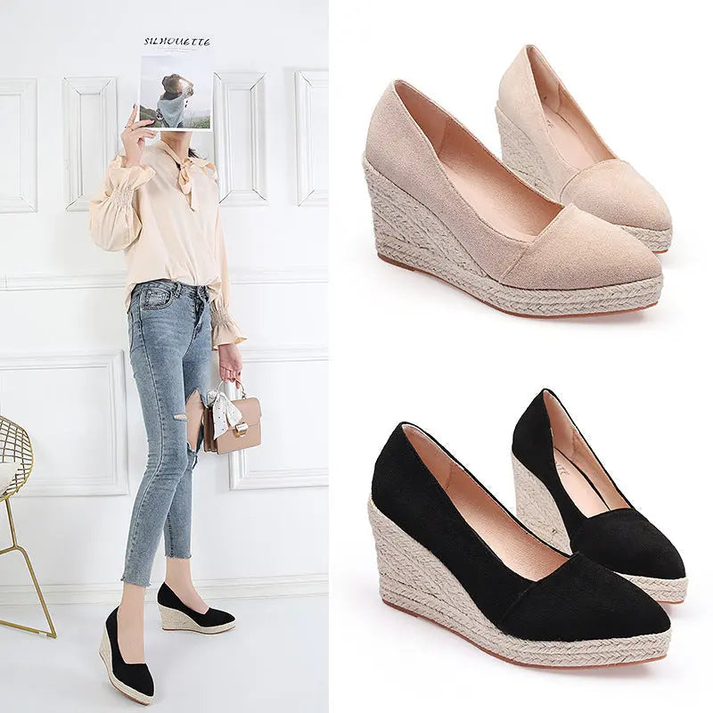 Suede Wedge Shoes for Women β Stylish & Versatile