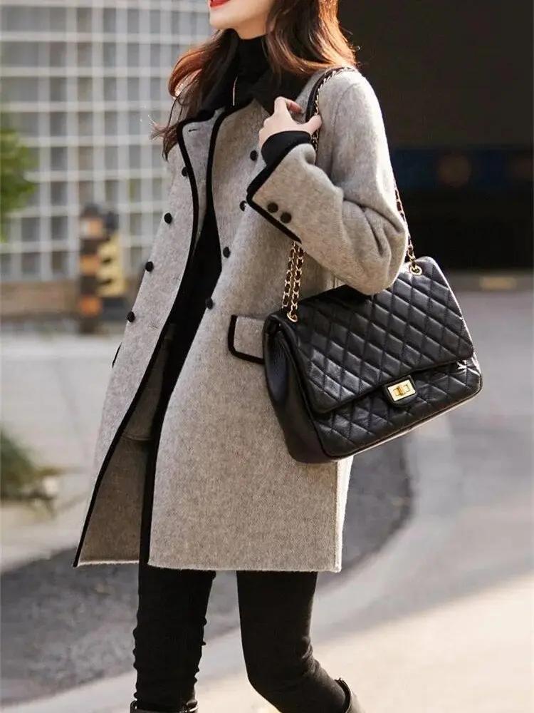 Tailored Grey Winter Coat for Women β Elegant & Versatile-Caliboot