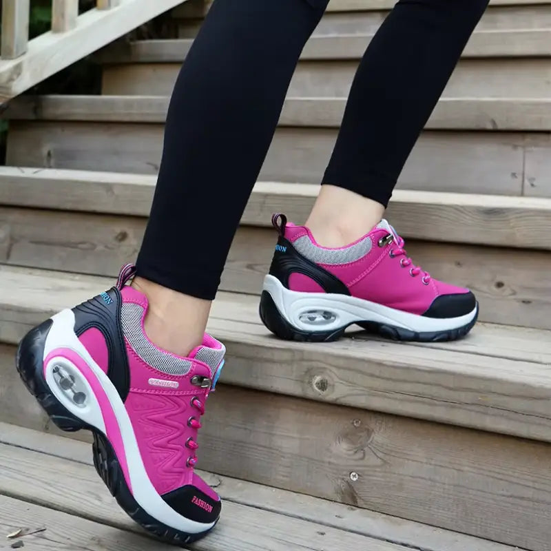 Thick Sole Wedge Sneakers for Women – Stylish & Comfortable