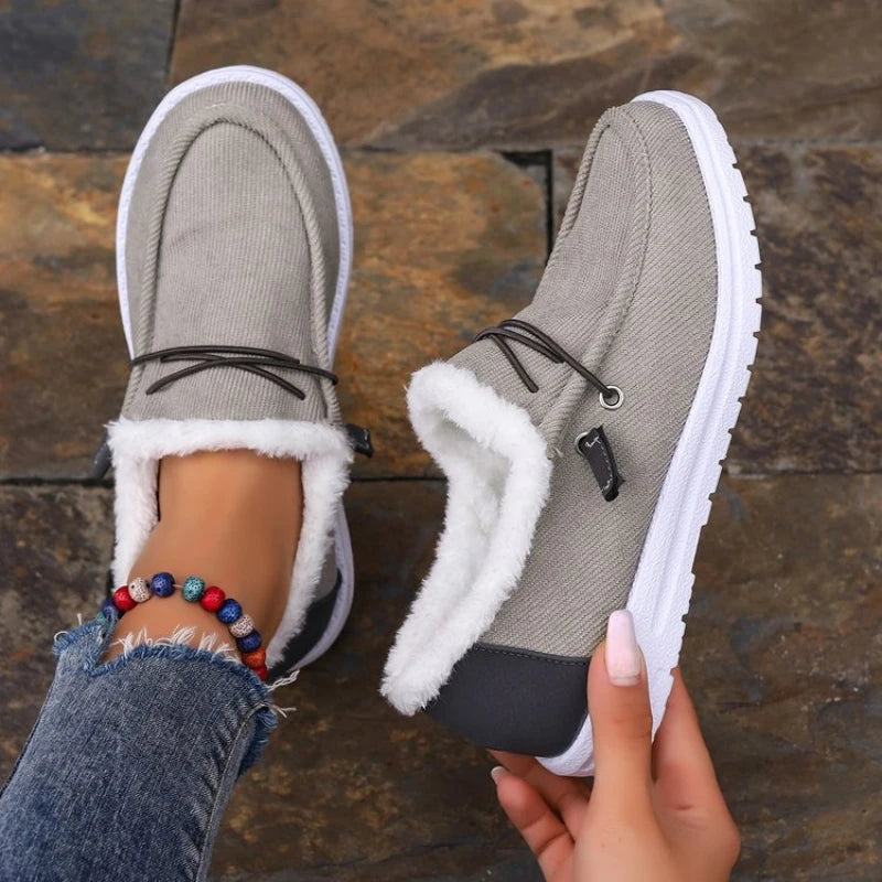 Thick Velvet Winter Shoes for Women – Cozy & Stylish Comfort