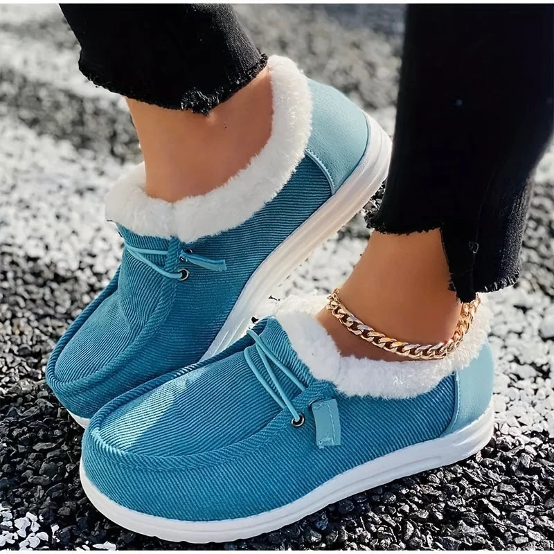 Thick Velvet Winter Shoes for Women – Cozy & Stylish Comfort