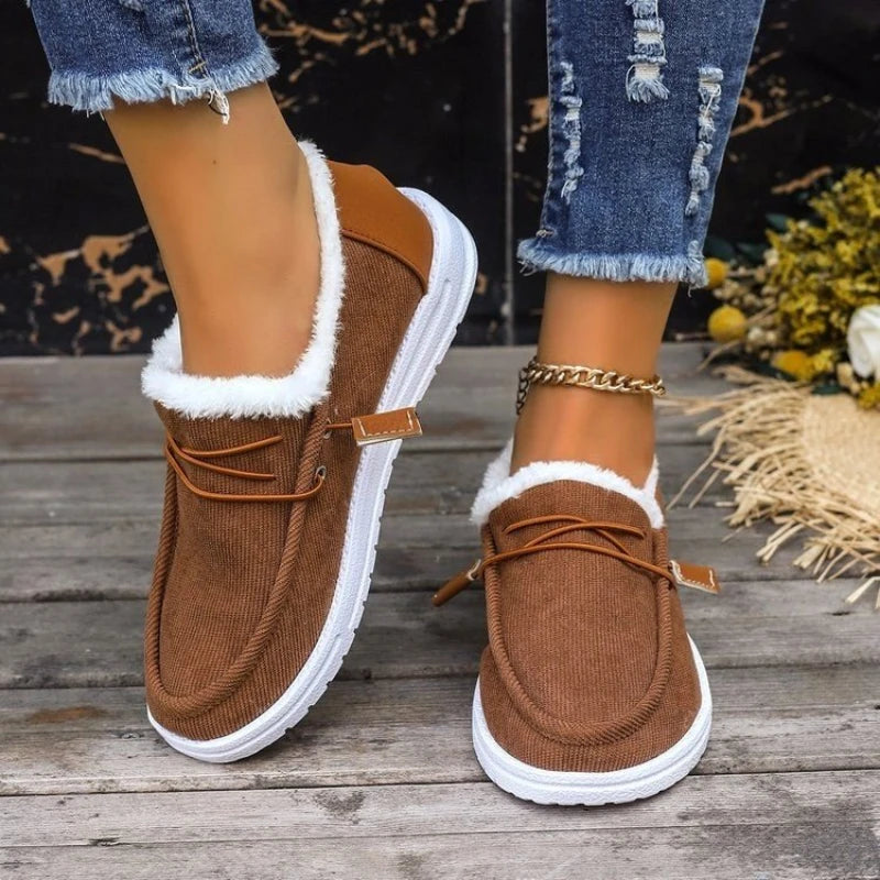 Thick Velvet Winter Shoes for Women – Cozy & Stylish Comfort