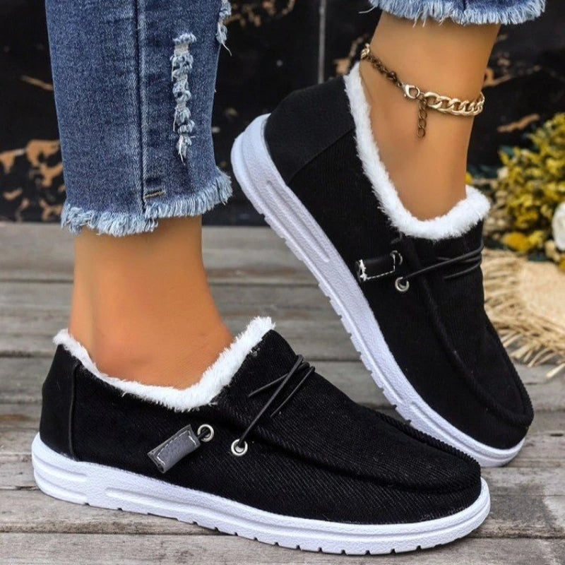 Thick Velvet Winter Shoes for Women – Cozy & Stylish Comfort