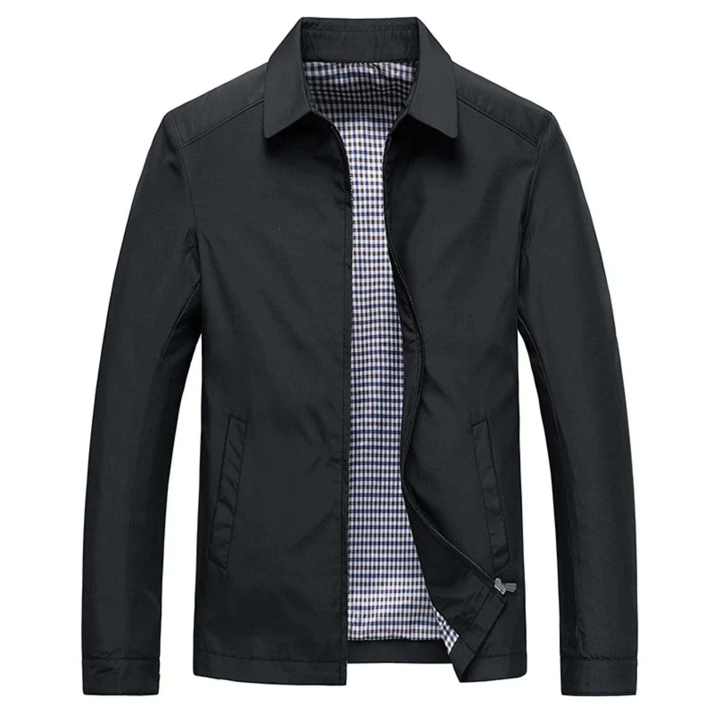 Trench Classique Homme – Imperméable Noir– Élégant et Confortable