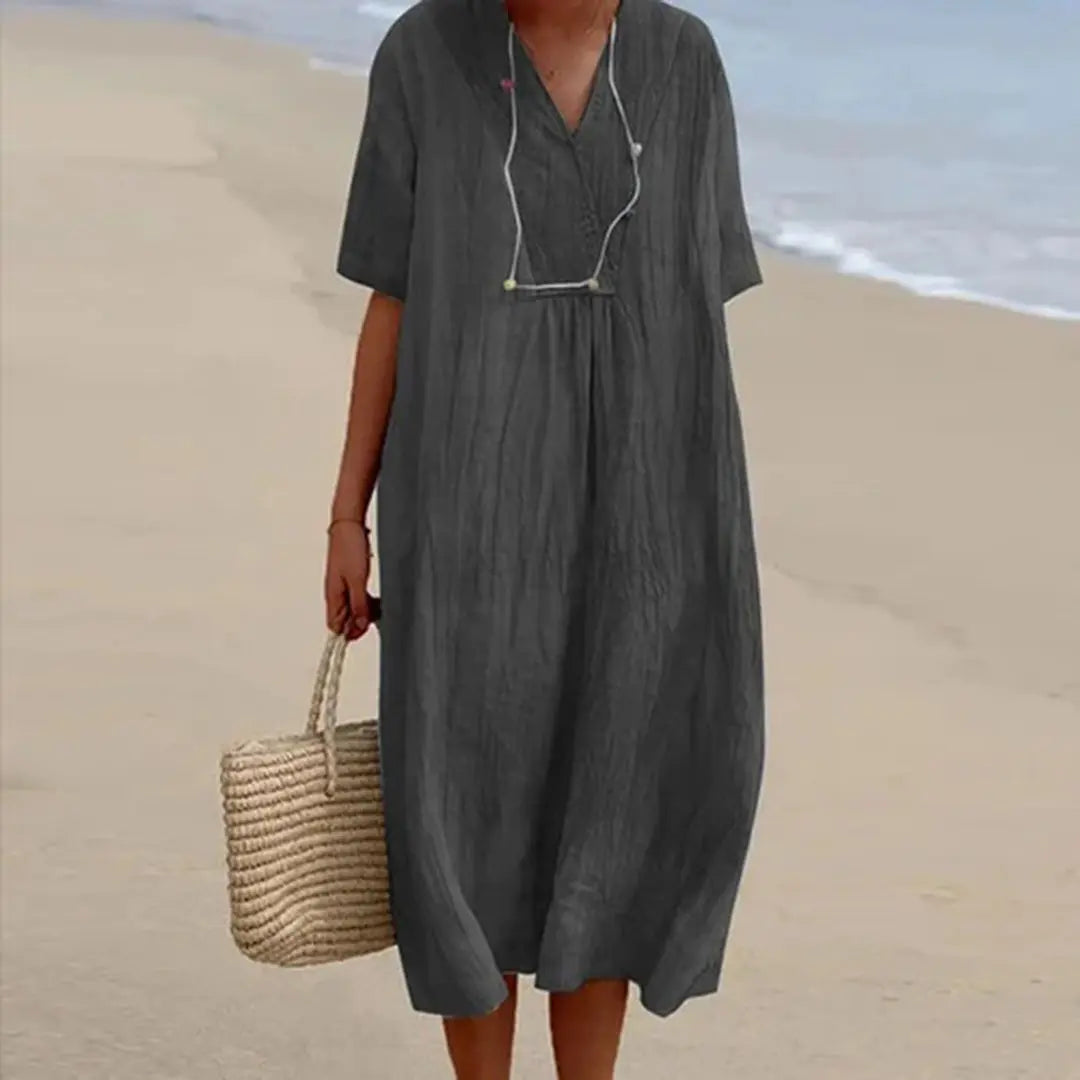 V-Neck Summer Dress for Women – Effortless & Stylish 1