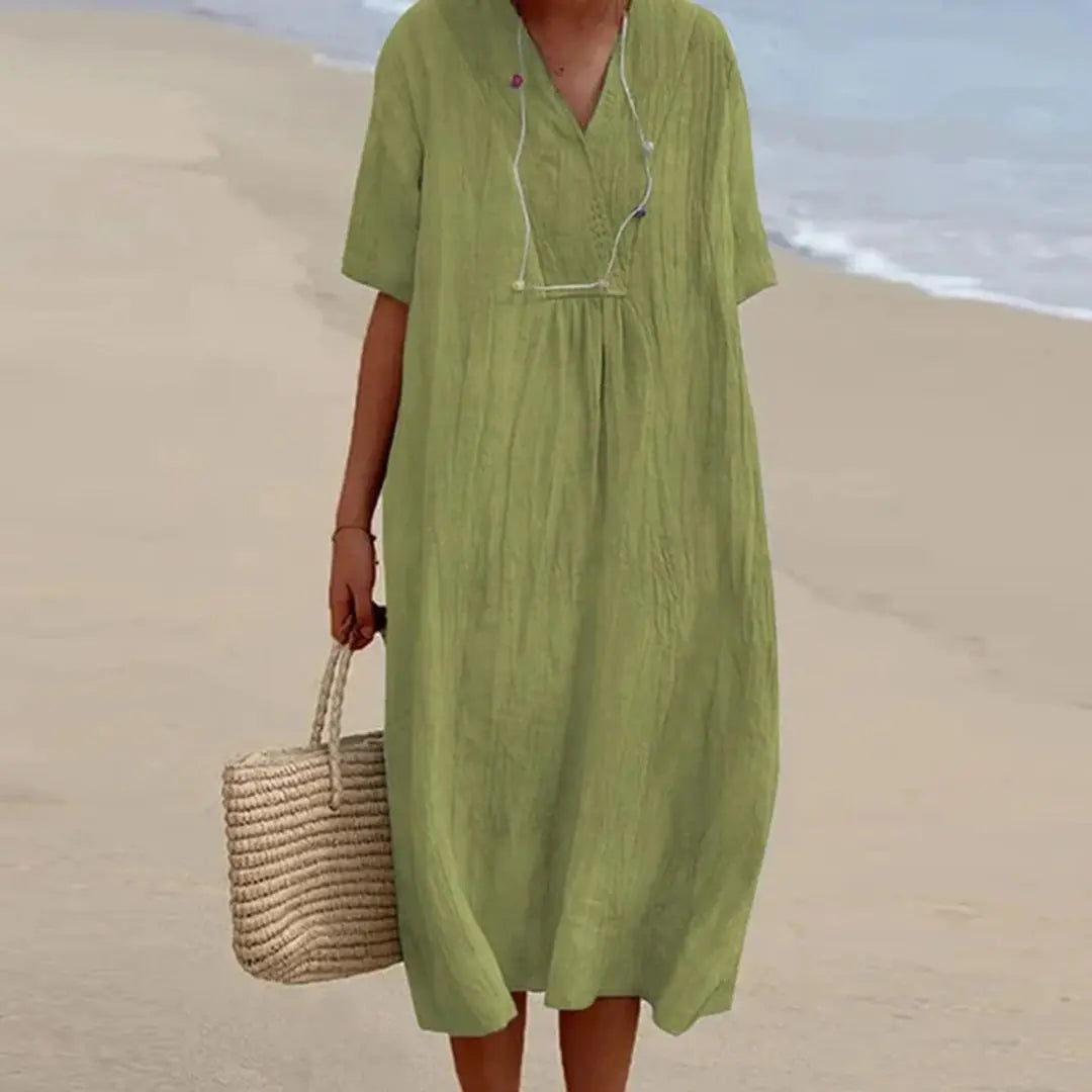 V-Neck Summer Dress for Women – Effortless & Stylish 3