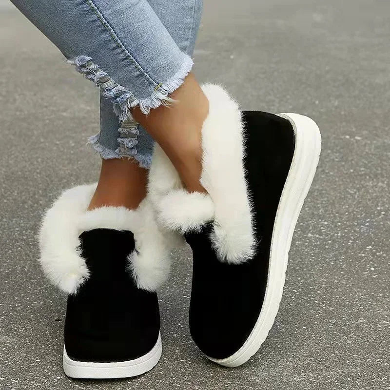 Velvet Ankle Boots for Women – Cozy & Stylish Comfort