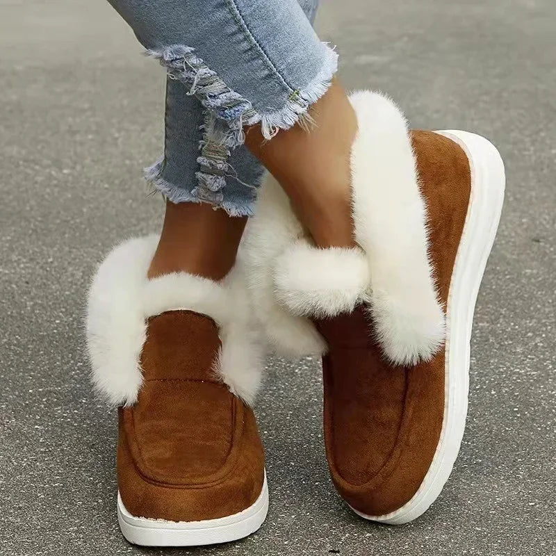 Velvet Ankle Boots for Women – Cozy & Stylish Comfort