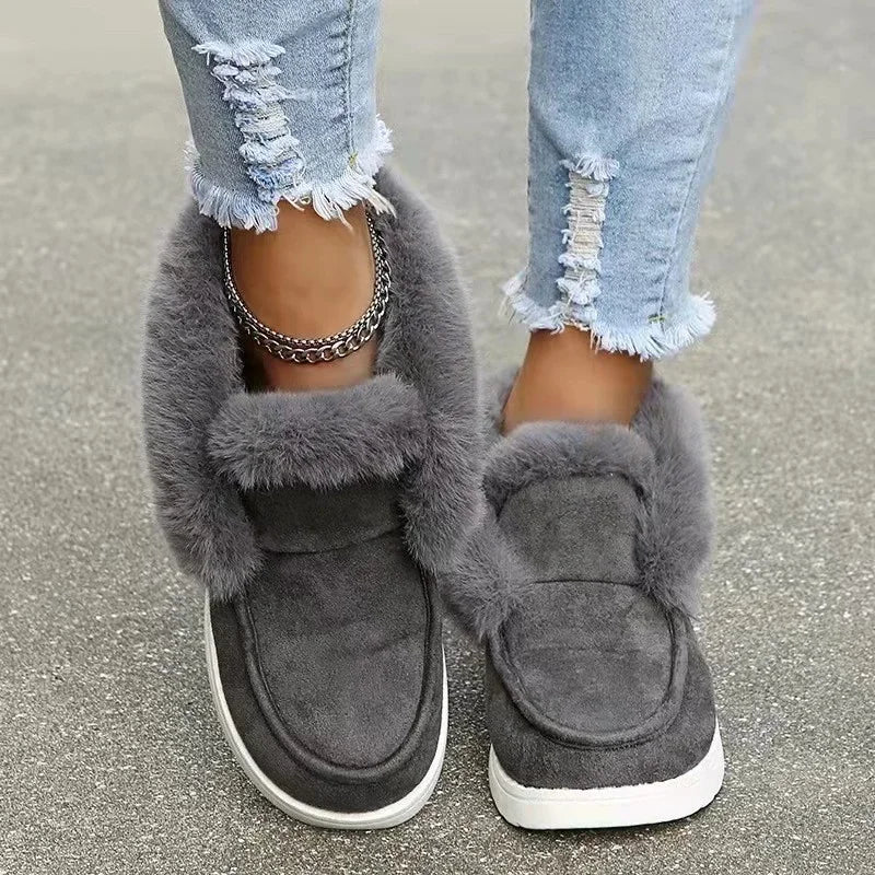 Velvet Ankle Boots for Women – Cozy & Stylish Comfort