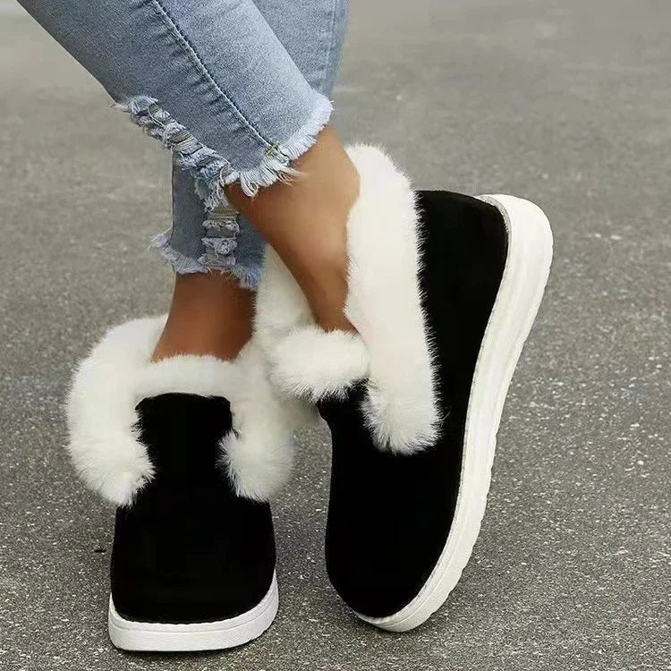 Velvet Ankle Boots for Women – Cozy & Stylish Comfort
