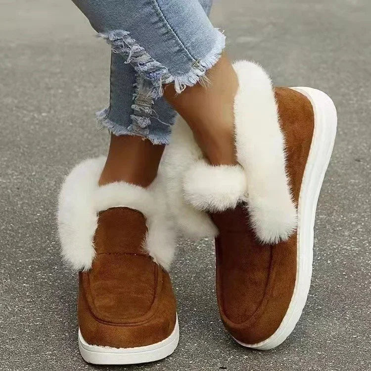 Velvet Ankle Boots for Women – Cozy & Stylish Comfort