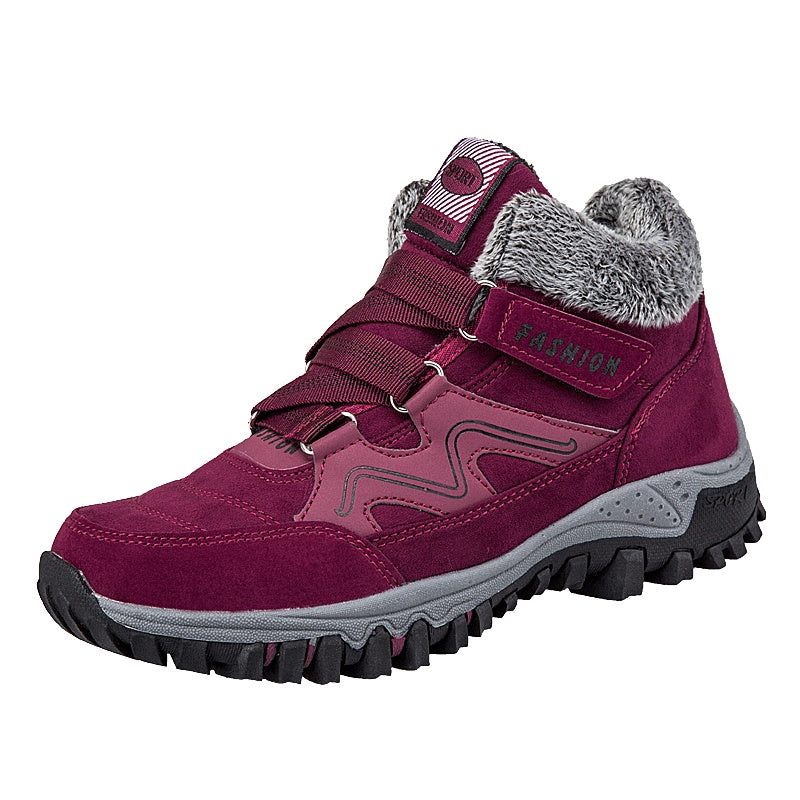 Warm Velvet Outdoor Shoes for Women – Stylish & Comfortable for Winter