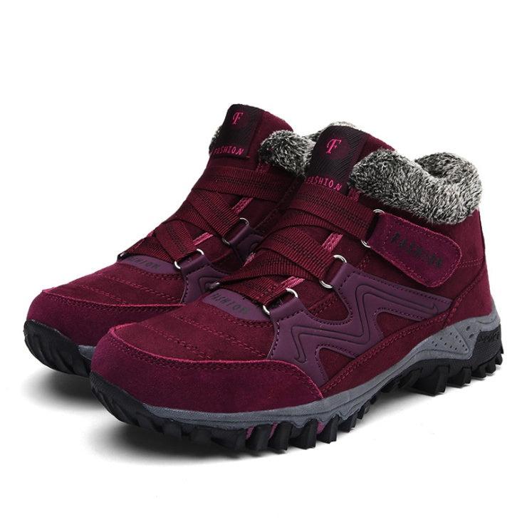 Warm Velvet Outdoor Shoes for Women – Stylish & Comfortable for Winter