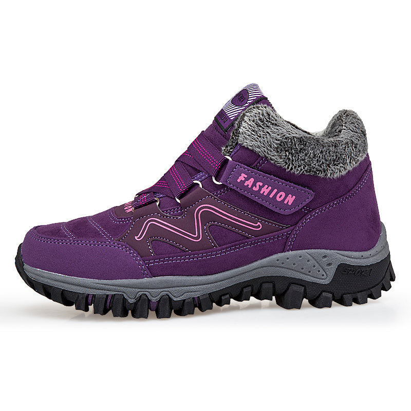 Warm Velvet Outdoor Shoes for Women – Stylish & Comfortable for Winter
