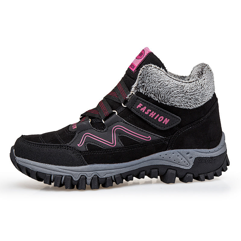 Warm Velvet Outdoor Shoes for Women – Stylish & Comfortable for Winter