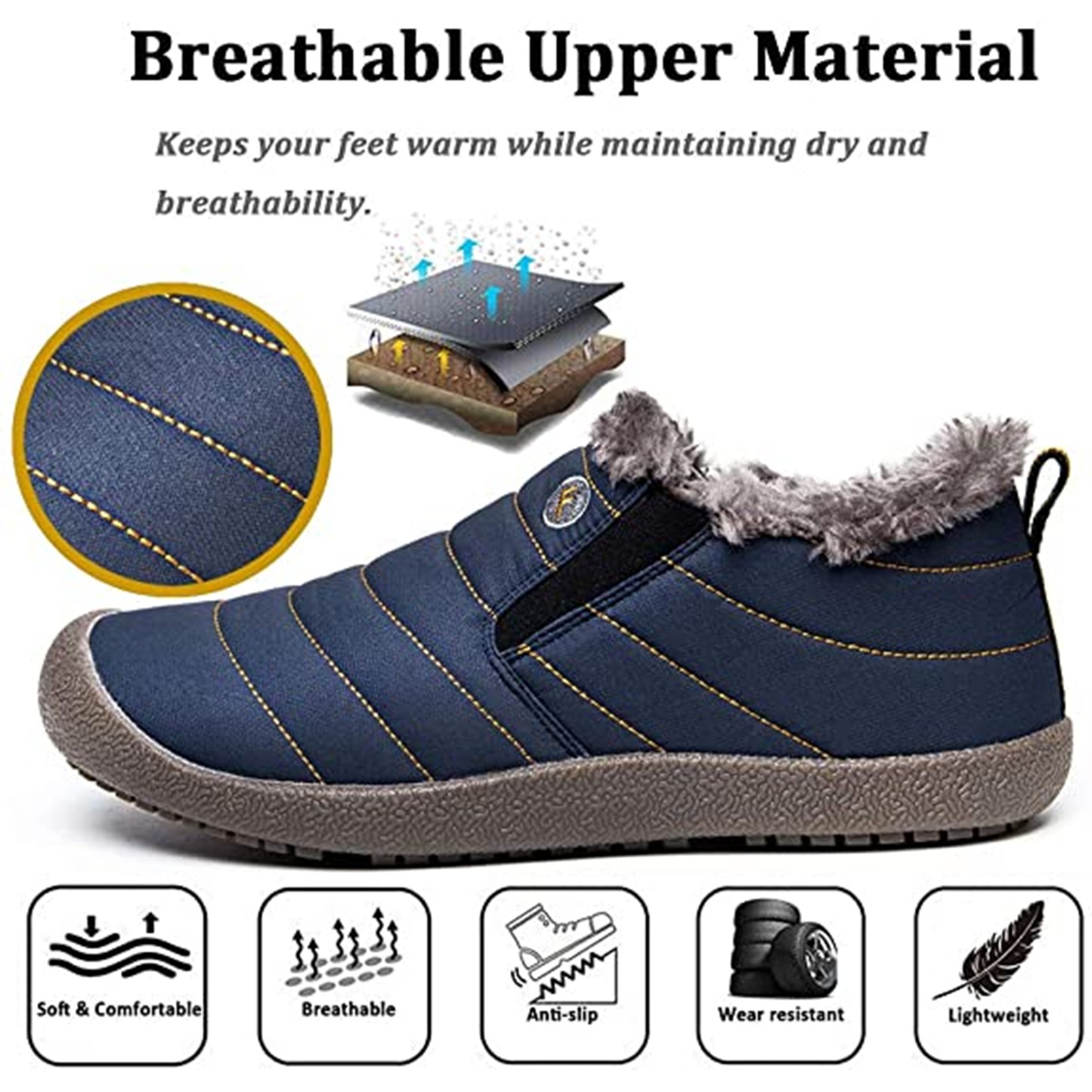 Waterproof Ankle Boots for Women – Cozy & Stylish for Winter Adventures
