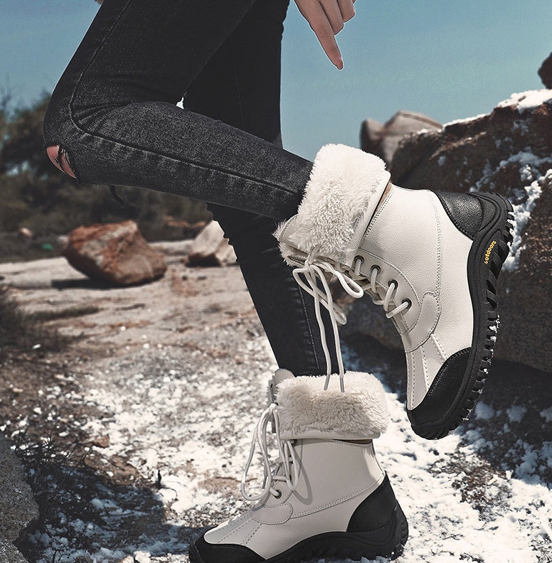 Waterproof Fleece Boots for Women – Stylish & Cozy