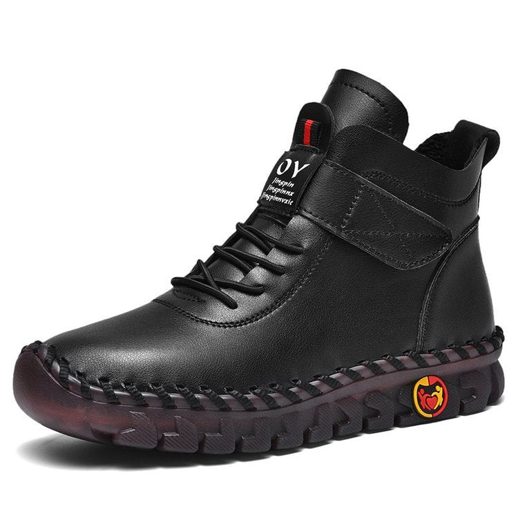 Waterproof Lace-Up Boots for Women – Warm & Stylish Comfort
