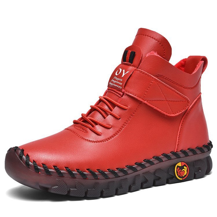 Waterproof Lace-Up Boots for Women – Warm & Stylish Comfort