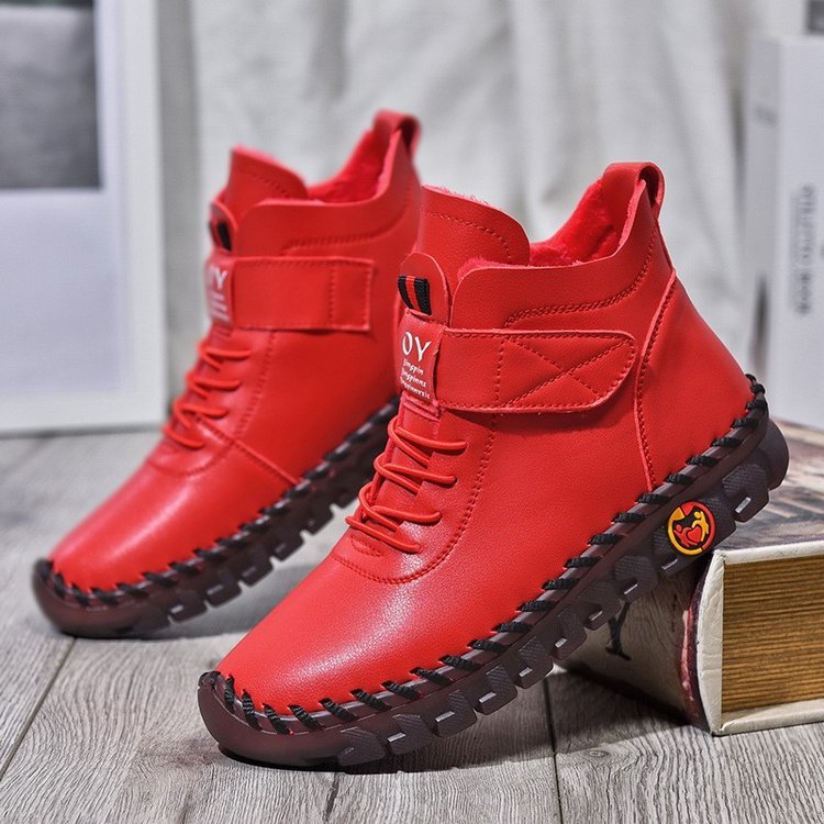 Waterproof Lace-Up Boots for Women – Warm & Stylish Comfort