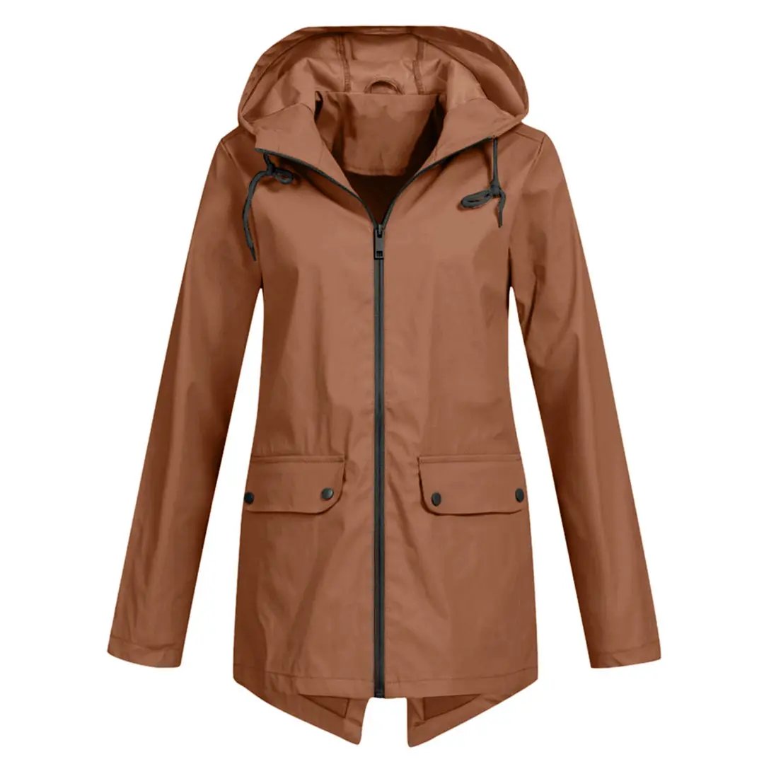 Waterproof Long Jacket for Women – Stylish & Functional-Caliboot