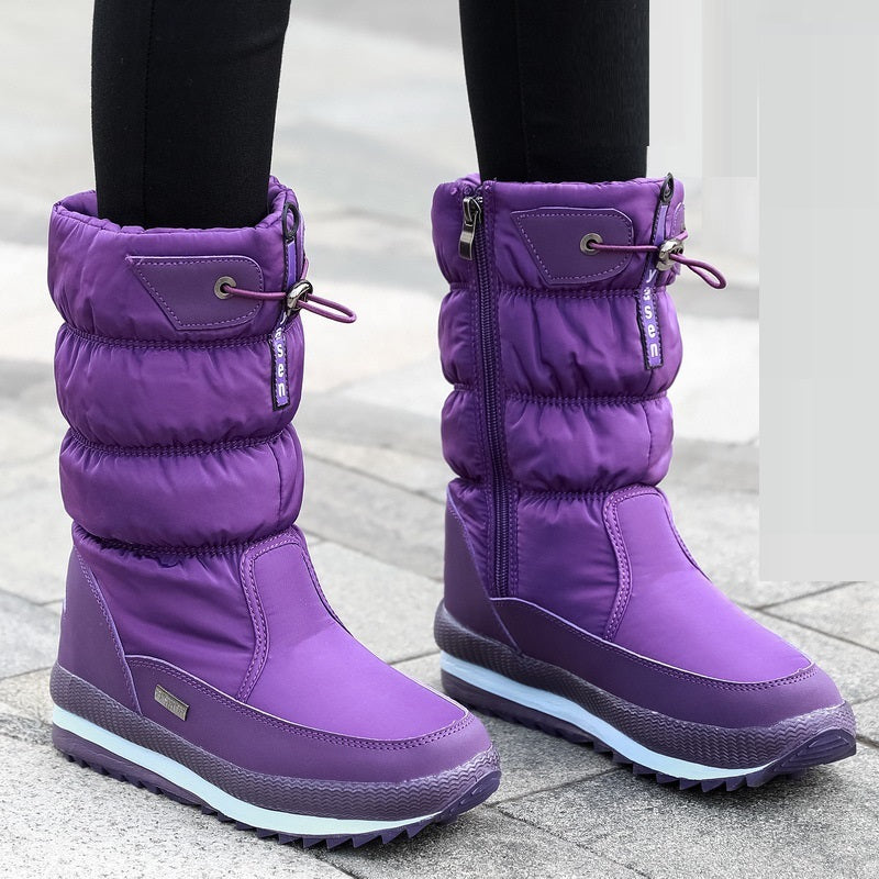 Waterproof Mid-Calf Boots for Women – Cozy & Stylish for Winter