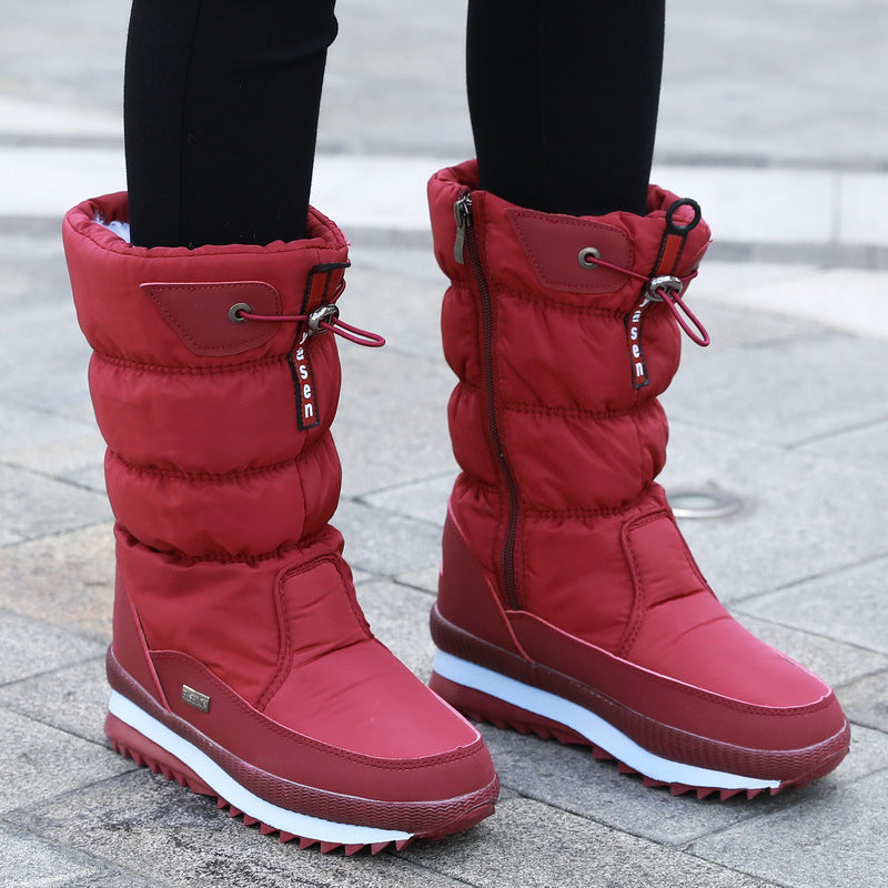 Waterproof Mid-Calf Boots for Women – Cozy & Stylish for Winter