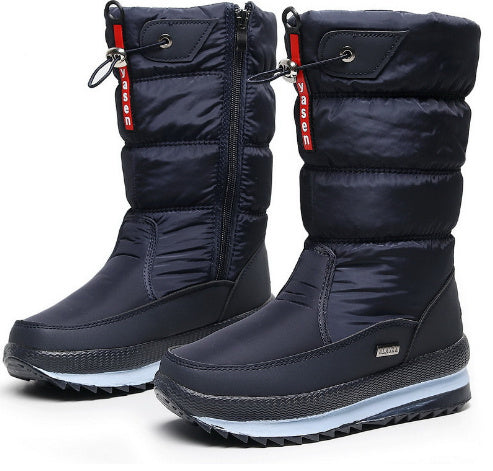 Waterproof Mid-Calf Boots for Women – Cozy & Stylish for Winter