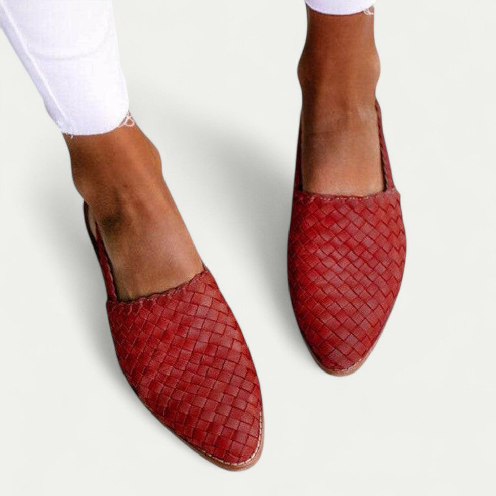 Woven Slingback Flats for Women – Chic & Comfortable Design