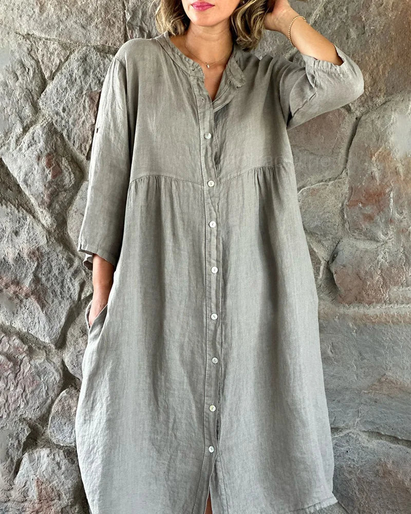 Alya – Robe Chemise pour Femmes – Fluide & Chic
