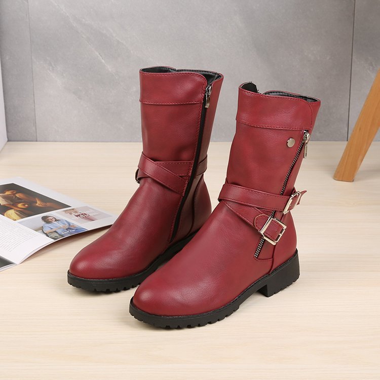 Bottes Martin Talon Bas