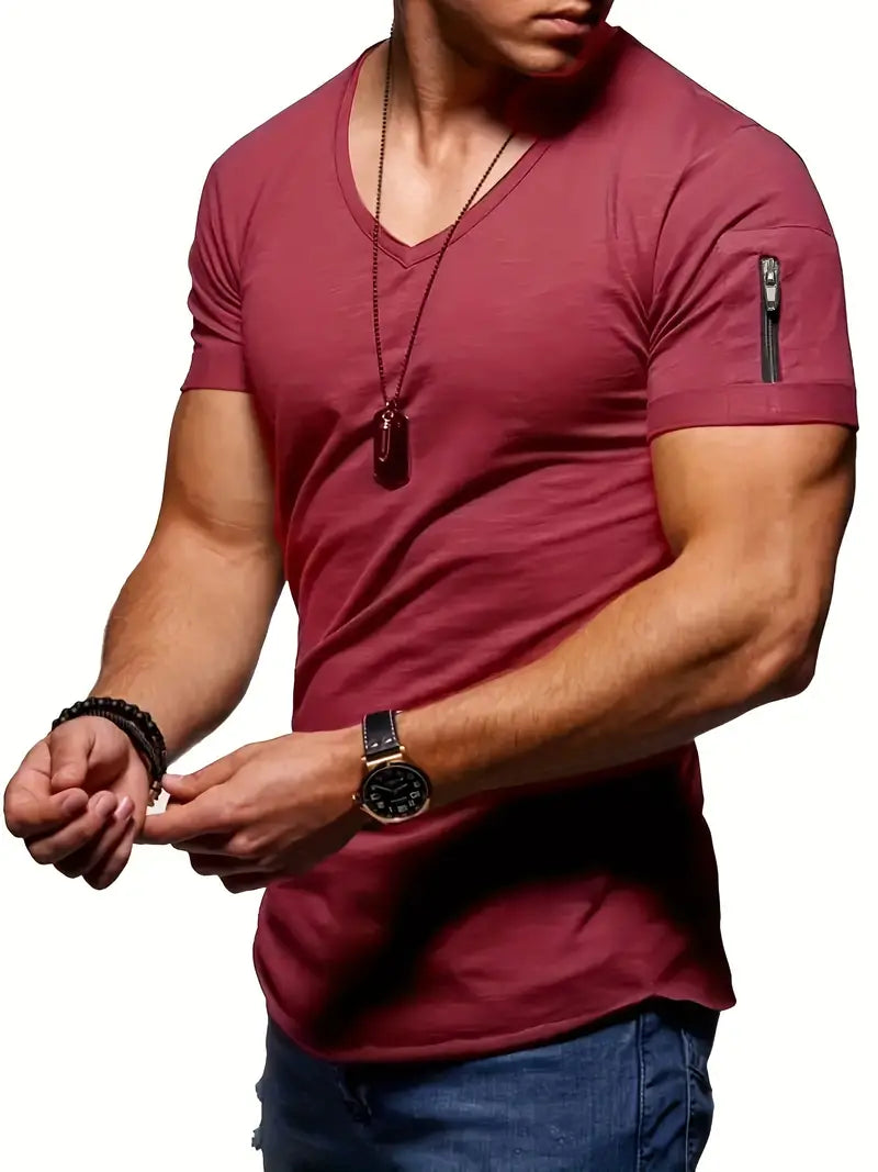 Barten - T-shirt à Col V pour Hommes – Confortable & Moderne