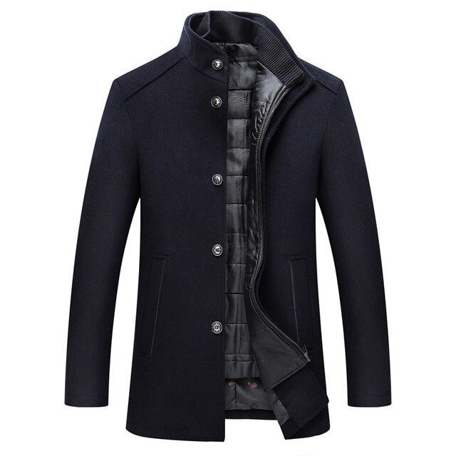 Jaxon | Stand Collar Button Up Winter Jacket Men Caliboot