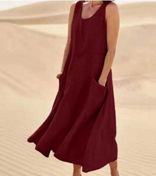 Annalisse - Robe en Coton pour Femmes – Décontractée & Pratique